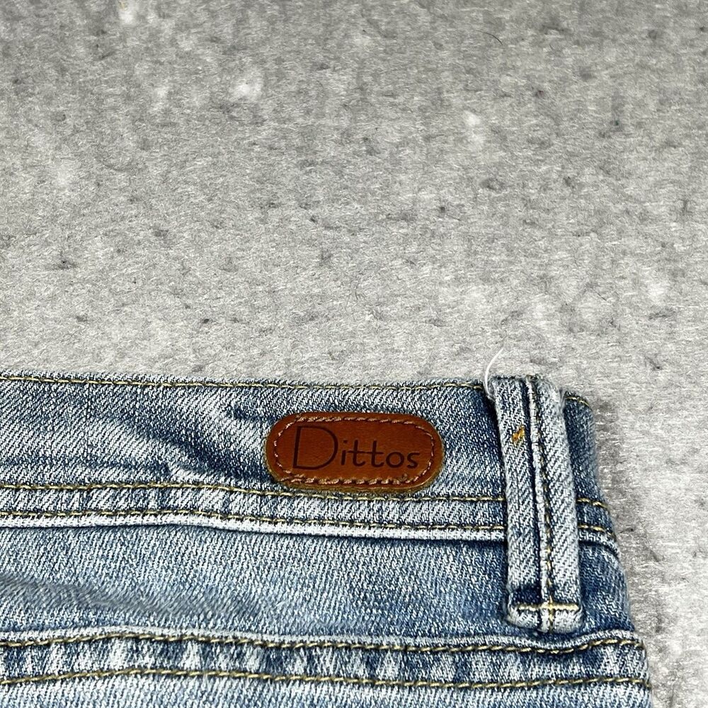 Vintage Dittos Women's Size 25 Flare Mid Rise Medium Wash Stretch Jeans Denim - Picture 10 of 13